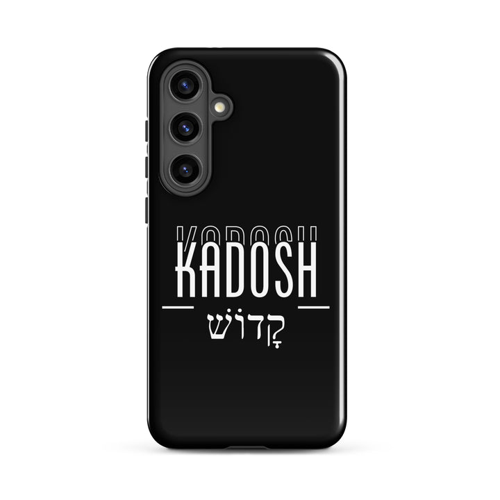 Christian Phone Case Kadosh Hebrew Black for Samsung® Samsung® Phone Cases Glossy Samsung Galaxy S24 Plus 