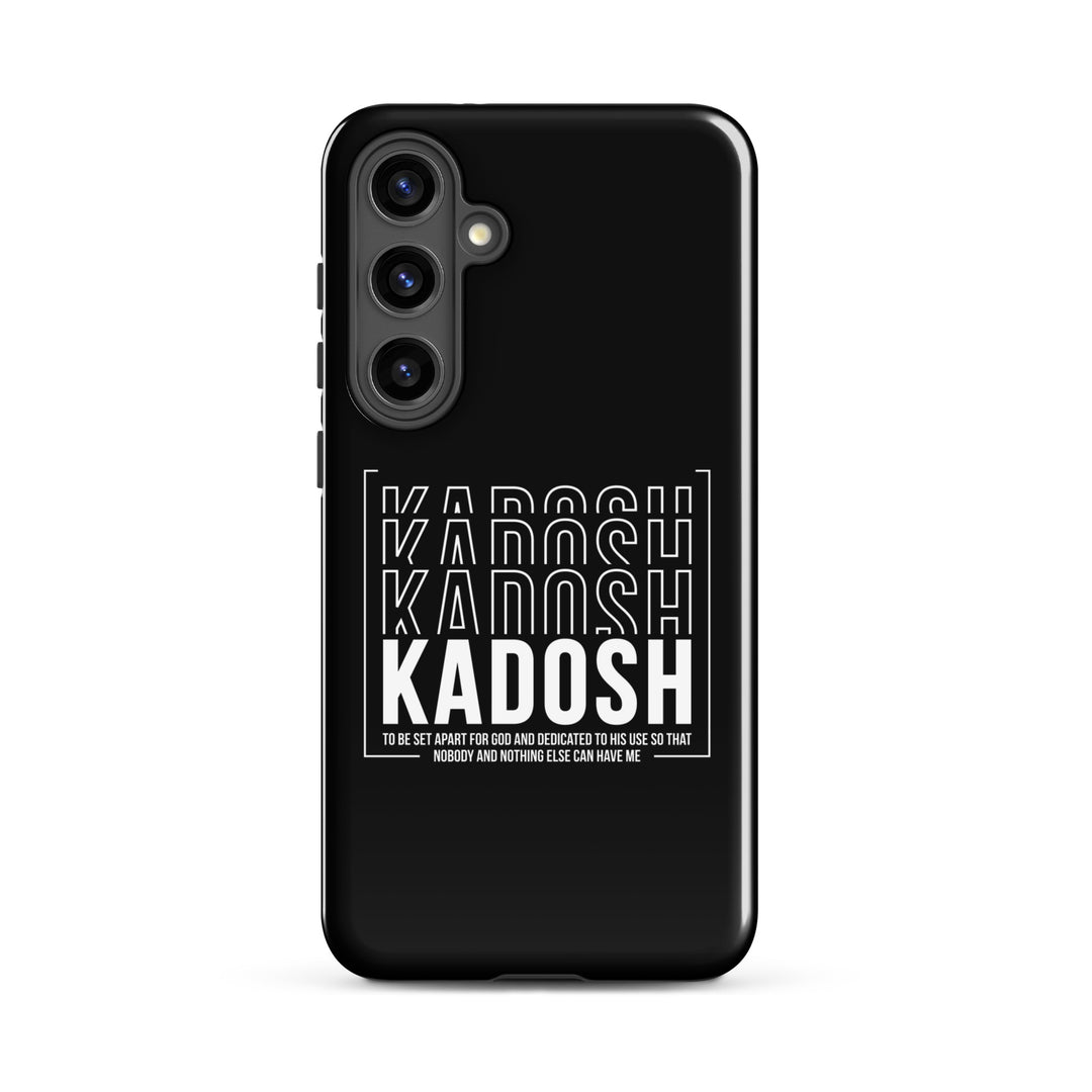 Christian Phone Case Kadosh Dedicated To His Use Black for Samsung® Samsung® Phone Cases Glossy Samsung Galaxy S24 Plus 