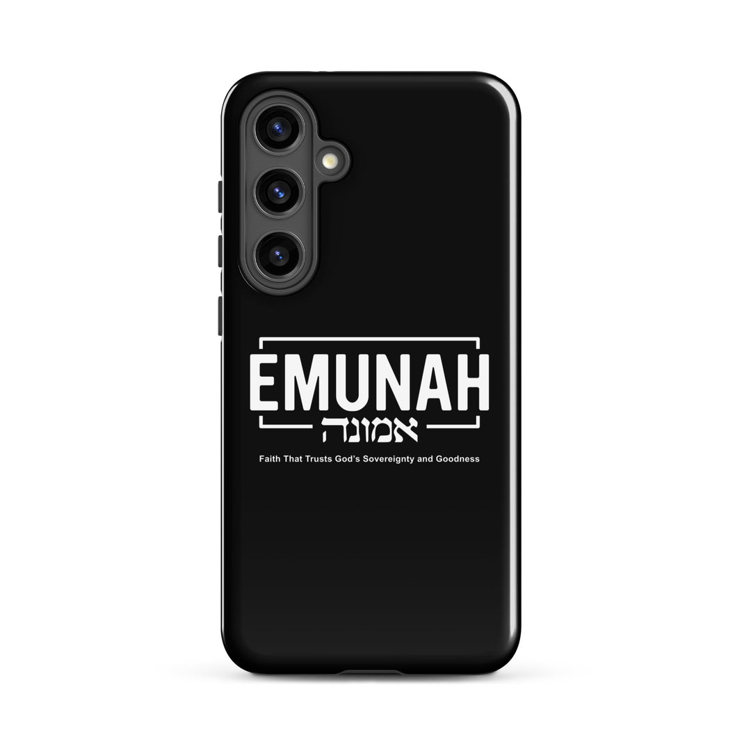 Christian Phone Case Emunah Faith That Trusts for Samsung® Samsung® Phone Cases Glossy Samsung Galaxy S24 Plus 