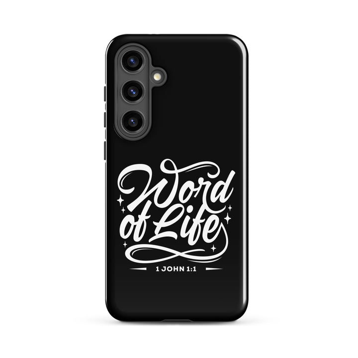 Christian Phone Case Word of Life Black for Samsung® Samsung® Phone Cases Glossy Samsung Galaxy S24 Plus 