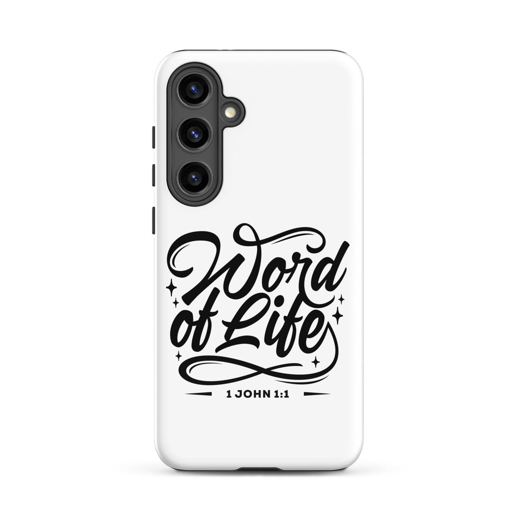 Christian Phone Case Word of Life White for Samsung® Samsung® Phone Cases Glossy Samsung Galaxy S24 Plus 