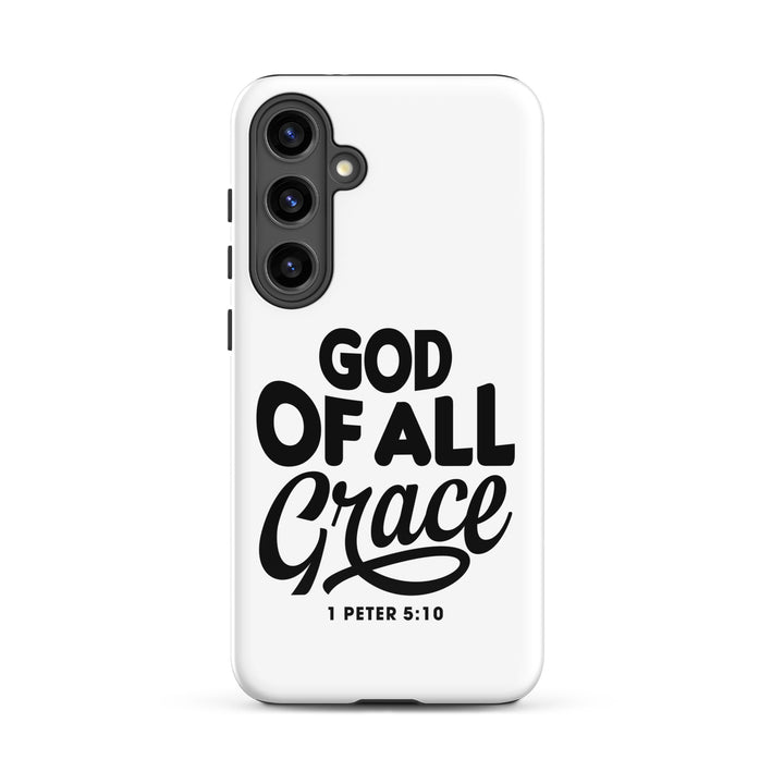 Christian Phone Case God of All Grace White for Samsung® Samsung® Phone Cases Glossy Samsung Galaxy S24 Plus 