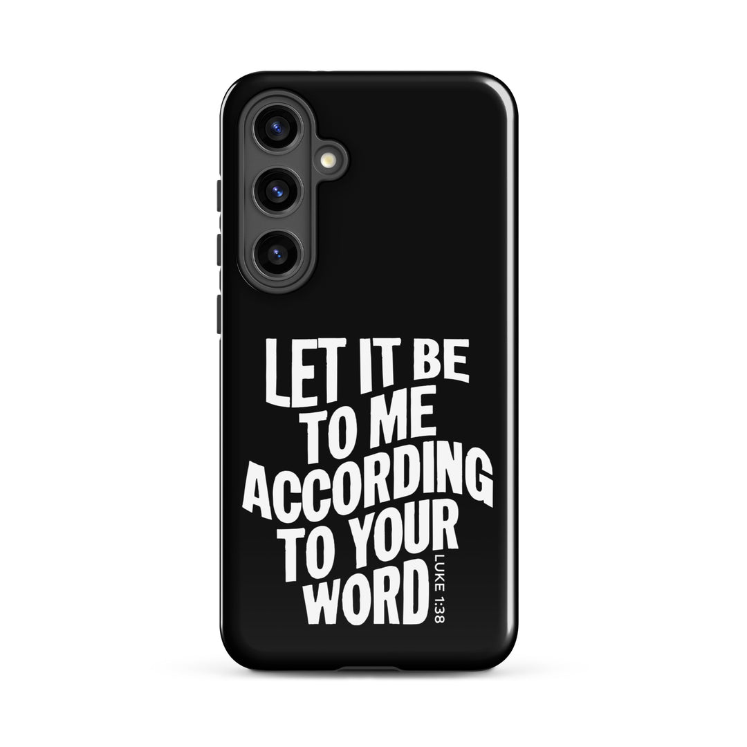 Christian Phone Case According To Your Word Black for Samsung® Samsung® Phone Cases Glossy Samsung Galaxy S24 Plus 