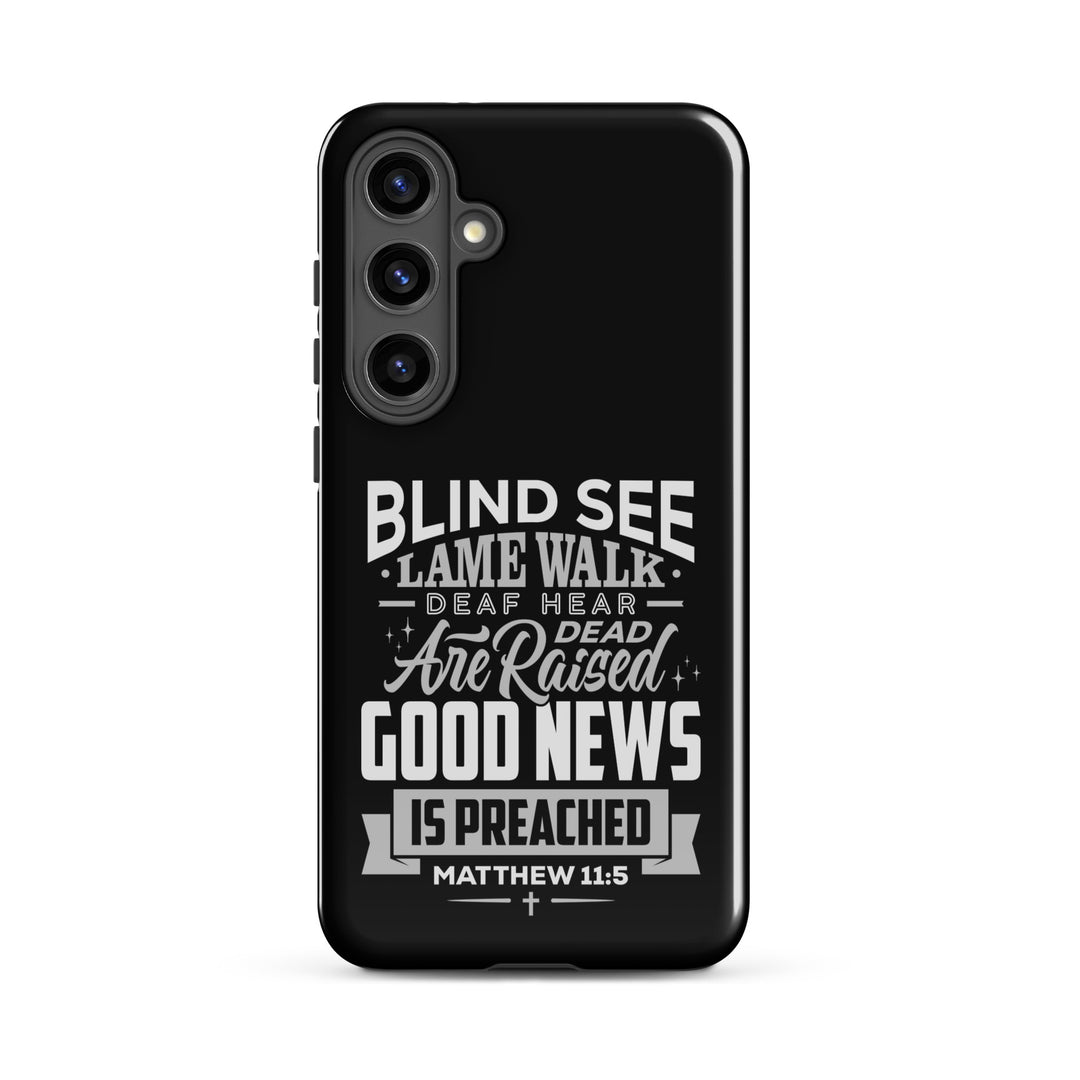 Christian Phone Case Go and Tell John Black for Samsung® Samsung® Phone Cases Glossy Samsung Galaxy S24 Plus 