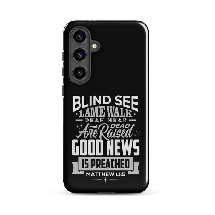 Christian Phone Case Go and Tell John Black for Samsung® Samsung® Phone Cases Glossy Samsung Galaxy S24 Plus 