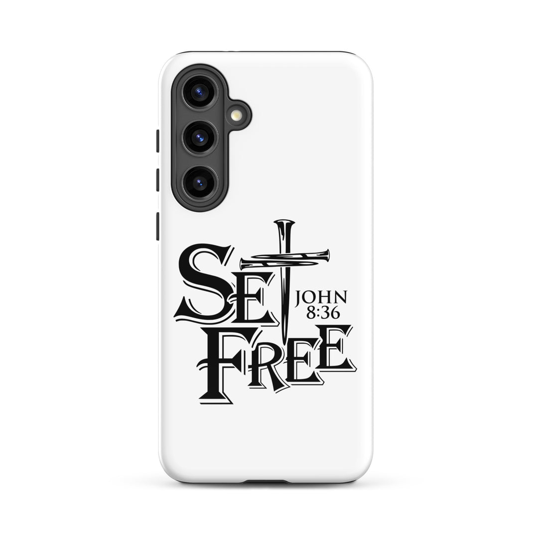 Christian Phone Case Set Free White for Samsung® Samsung® Phone Cases Glossy Samsung Galaxy S24 Plus 