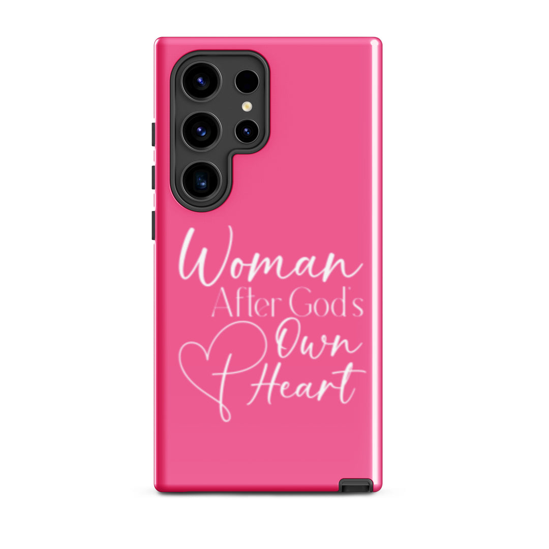 Christian Phone Case Woman After God's Heart for Samsung® Samsung® Phone Cases Glossy Samsung Galaxy S24 Ultra 