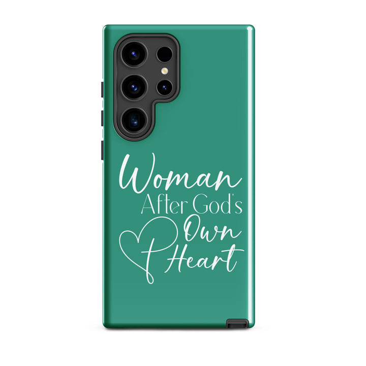 Christian Phone Case Woman After God's Heart for Samsung® Samsung® Phone Cases Glossy Samsung Galaxy S24 Ultra 