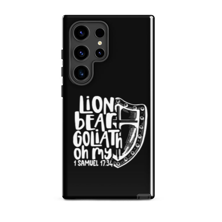 Christian Phone Case Lion Bear Goliath Oh My for Samsung® Samsung® Phone Cases Glossy Samsung Galaxy S24 Ultra 