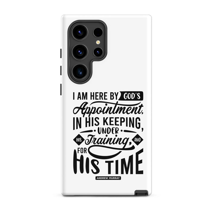 Christian Phone Case His Time White for Samsung® Samsung® Phone Cases Glossy Samsung Galaxy S24 Ultra 