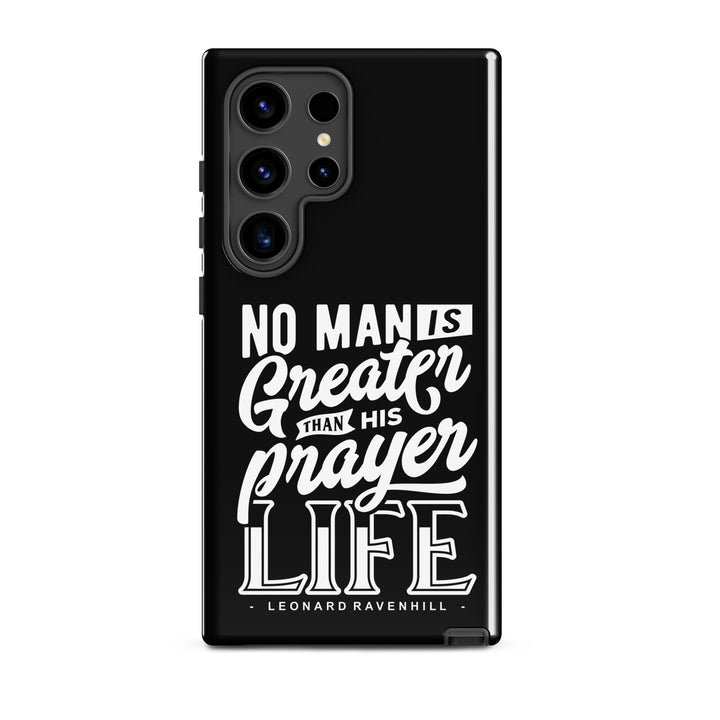 Christian Phone Case Prayer Life Black for Samsung® Samsung® Phone Cases Glossy Samsung Galaxy S24 Ultra 