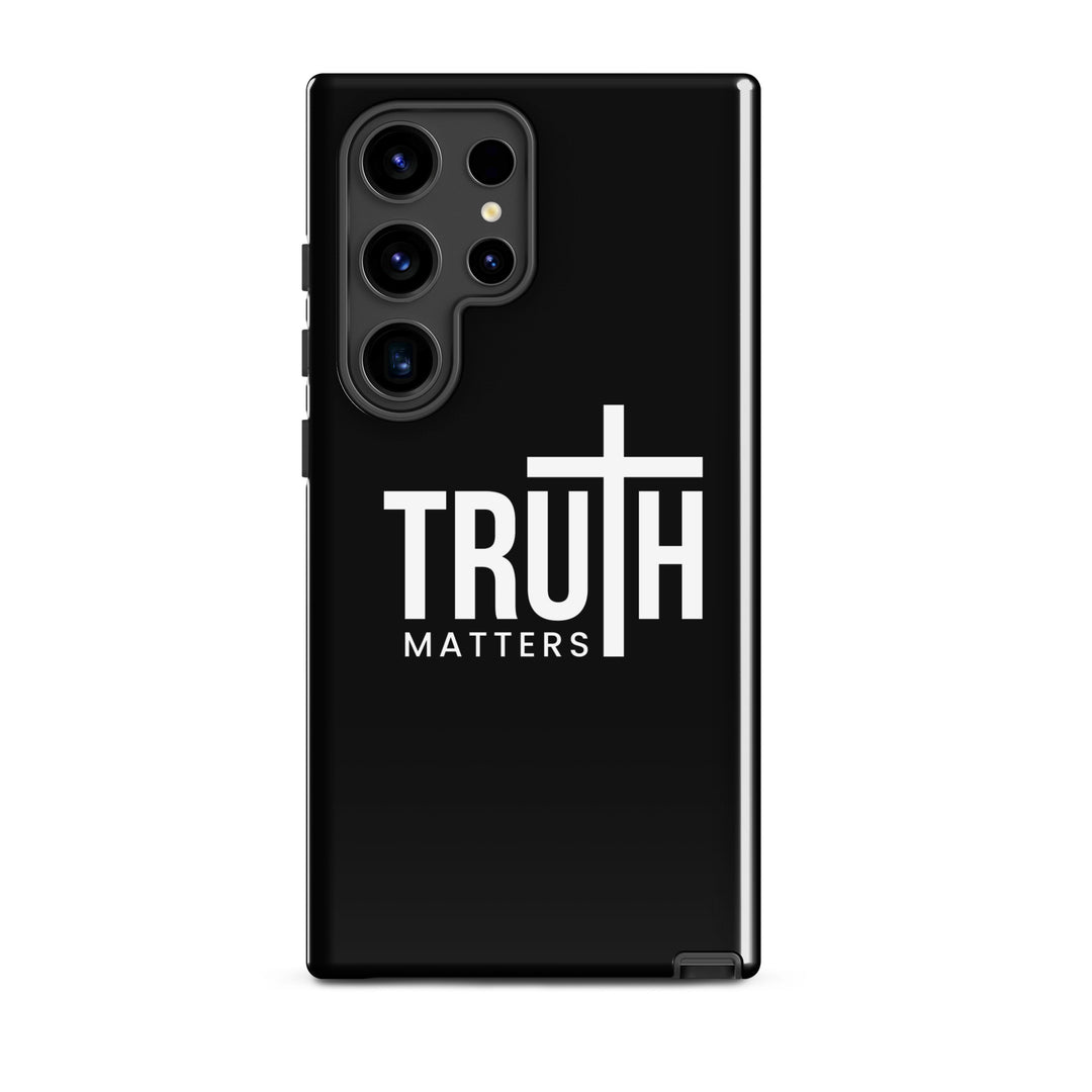 Christian Phone Case Truth Matters Black for Samsung® Samsung® Phone Cases Glossy Samsung Galaxy S24 Ultra 