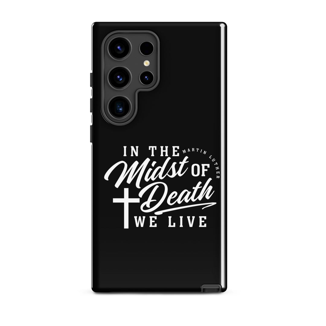 Christian Phone Case Midst of Death Black for Samsung® Samsung® Phone Cases Glossy Samsung Galaxy S24 Ultra 