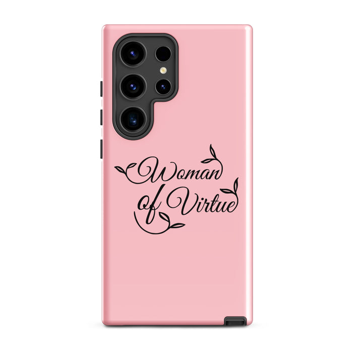 Christian Phone Case Woman of Virtue Pink for Samsung® Samsung® Phone Cases Glossy Samsung Galaxy S24 Ultra 