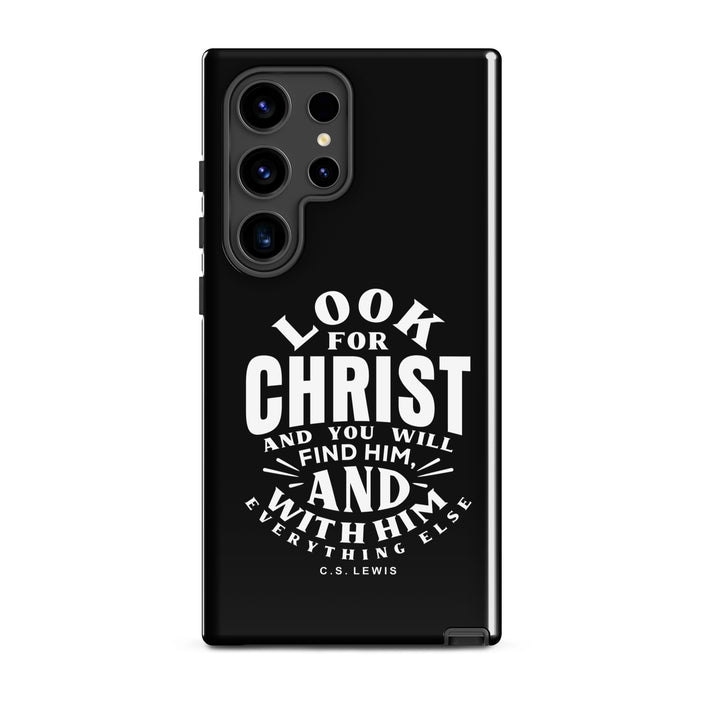 Christian Phone Case Look For Christ Black for Samsung® Samsung® Phone Cases Glossy Samsung Galaxy S24 Ultra 