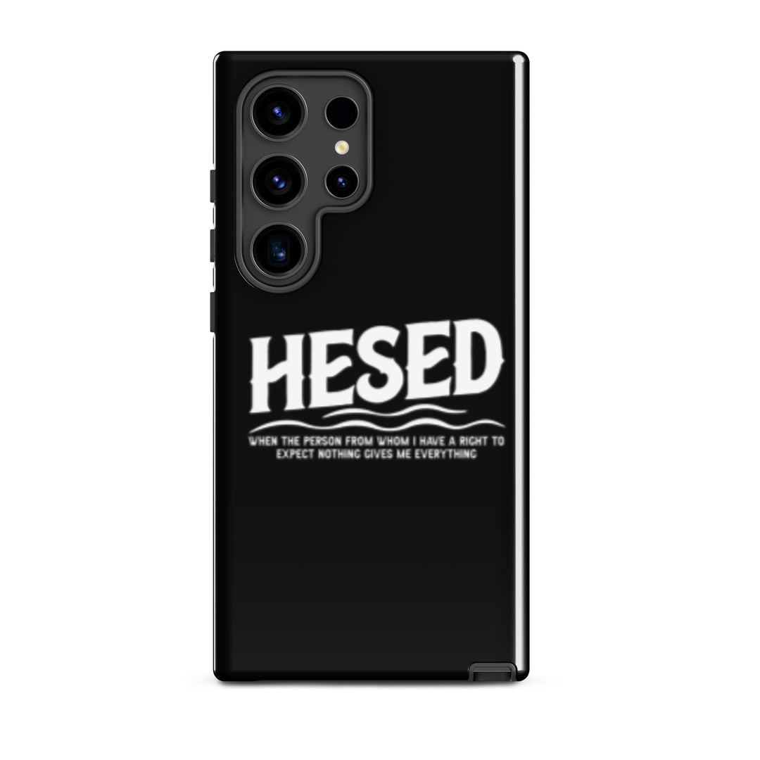 Christian Phone Case Hesed Everything Black  for Samsung® Samsung® Phone Cases Glossy Samsung Galaxy S24 Ultra 