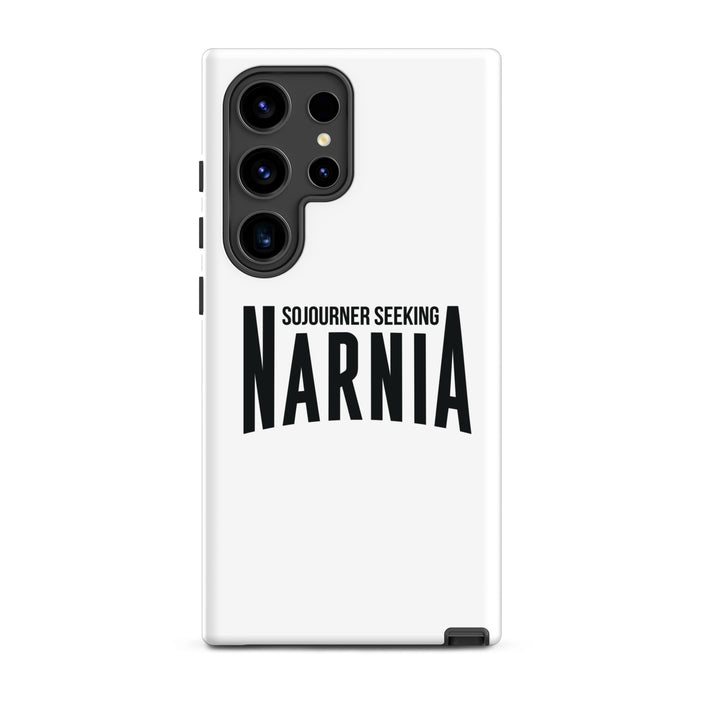 Christian Phone Case Sojourner Seeking Narnia White for Samsung® Samsung® Phone Cases Glossy Samsung Galaxy S24 Ultra 