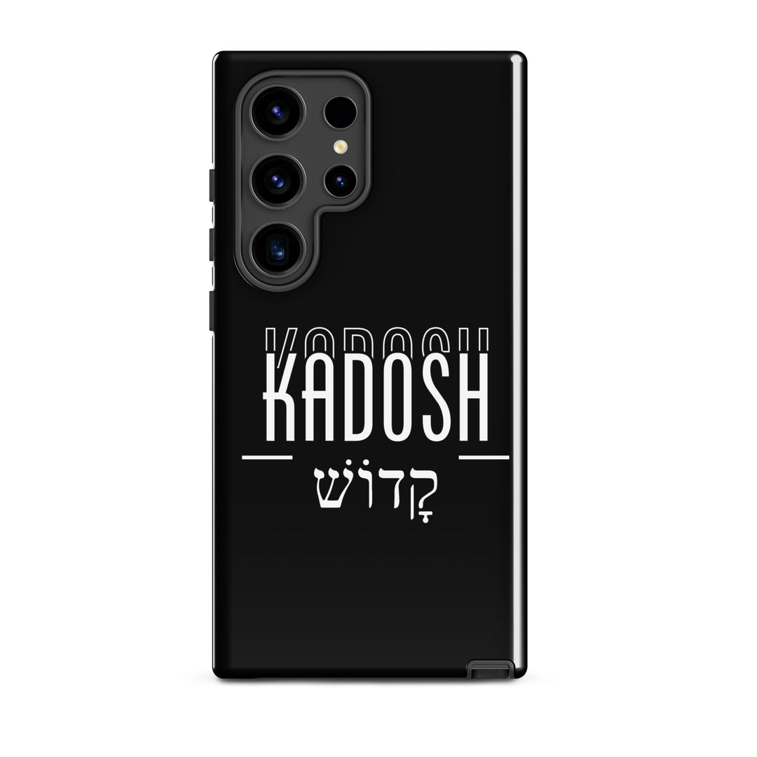 Christian Phone Case Kadosh Hebrew Black for Samsung® Samsung® Phone Cases Glossy Samsung Galaxy S24 Ultra 