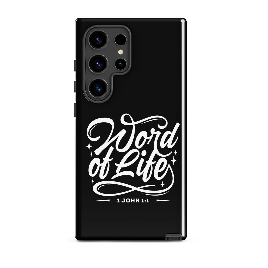 Christian Phone Case Word of Life Black for Samsung® Samsung® Phone Cases Glossy Samsung Galaxy S24 Ultra 