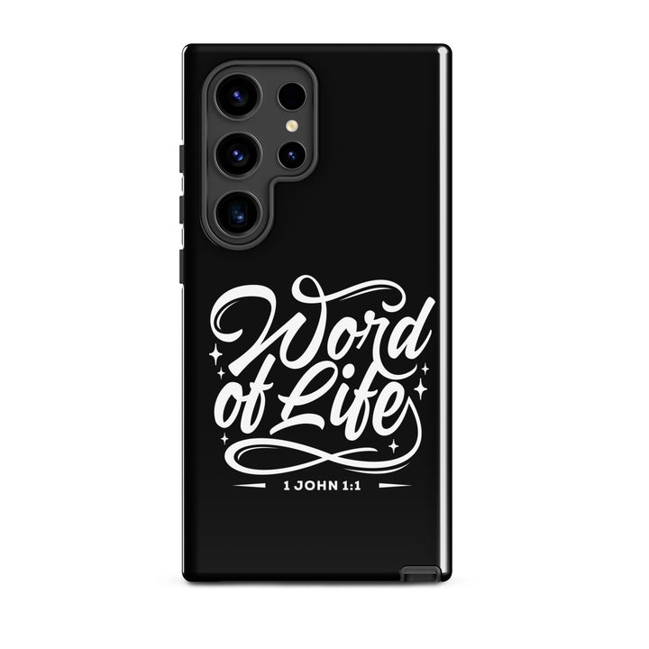 Christian Phone Case Word of Life Black for Samsung® Samsung® Phone Cases Glossy Samsung Galaxy S24 Ultra 