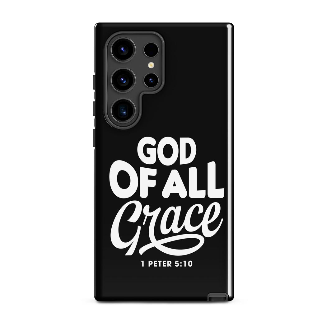 Christian Phone Case God of All Grace Black for Samsung® Samsung® Phone Cases Glossy Samsung Galaxy S24 Ultra 