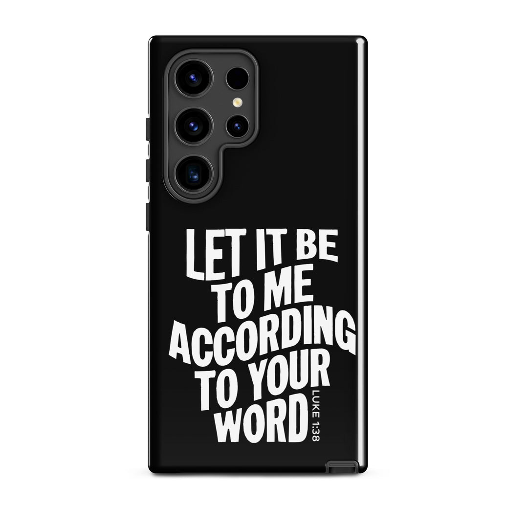 Christian Phone Case According To Your Word Black for Samsung® Samsung® Phone Cases Glossy Samsung Galaxy S24 Ultra 