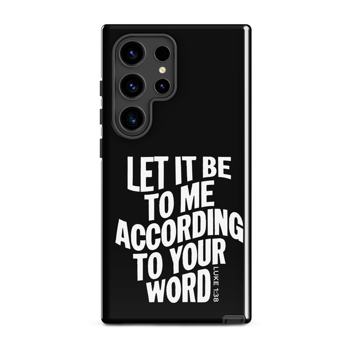 Christian Phone Case According To Your Word Black for Samsung® Samsung® Phone Cases Glossy Samsung Galaxy S24 Ultra 