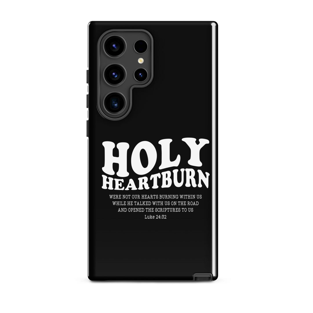 Christian Phone Case Holy Heartburn Black for Samsung® Samsung® Phone Cases Glossy Samsung Galaxy S24 Ultra 