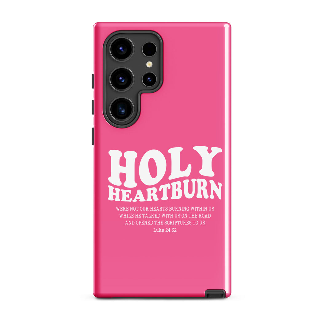 Christian Phone Case Holy Heartburn Pink for Samsung® Samsung® Phone Cases Glossy Samsung Galaxy S24 Ultra 