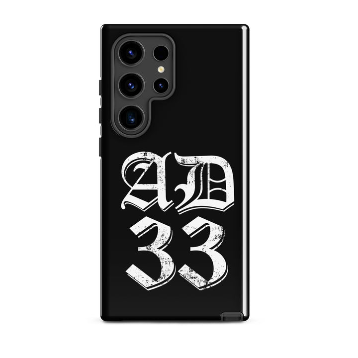 Christian Phone Case AD 33 Old English Black for Samsung® Samsung® Phone Cases Glossy Samsung Galaxy S24 Ultra 