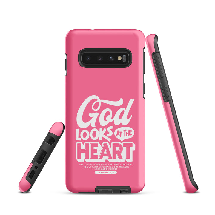 Christian Phone Case God Looks At Heart  for Samsung® Samsung® Phone Cases   