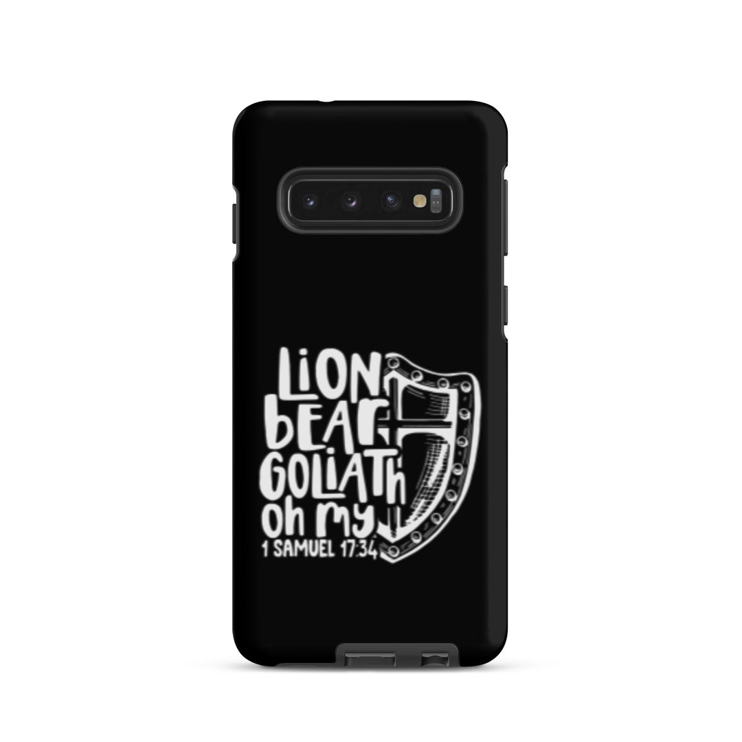 Christian Phone Case Lion Bear Goliath Oh My for Samsung® Samsung® Phone Cases Matte Samsung Galaxy S10 