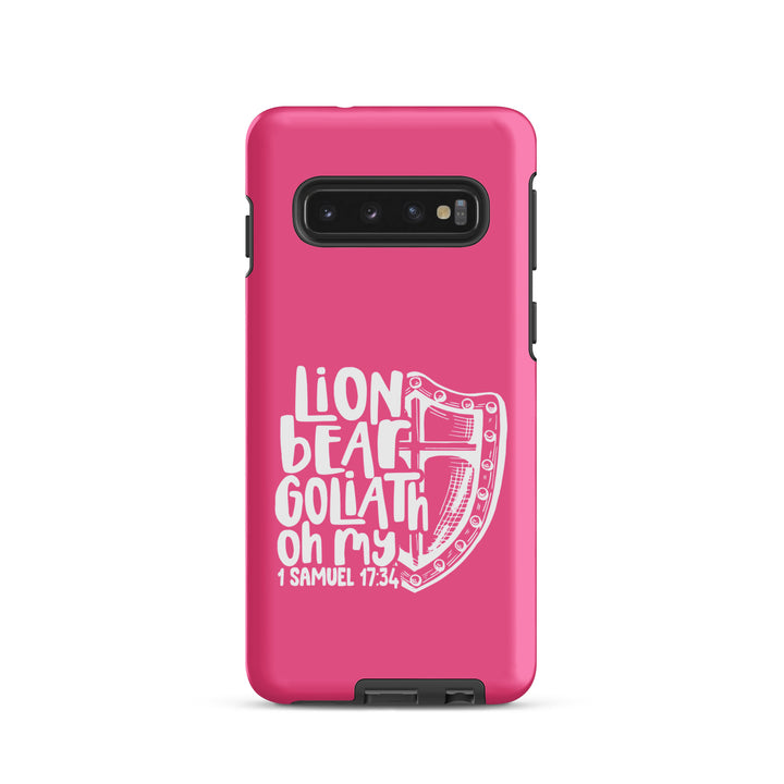 Christian Phone Case Lion Bear Goliath Oh My for Samsung® Samsung® Phone Cases Matte Samsung Galaxy S10 