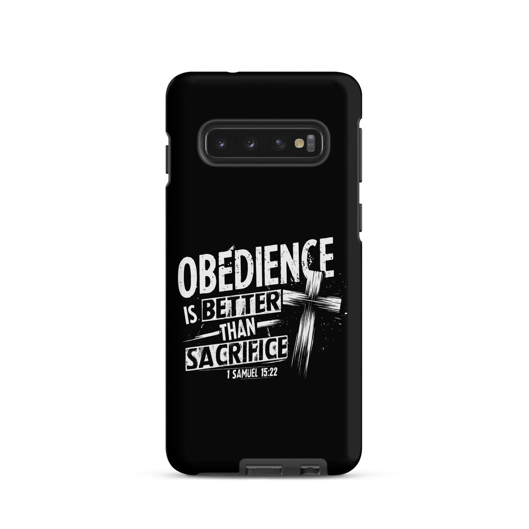 Christian Phone Case Obedience Is Better for Samsung® Samsung® Phone Cases Matte Samsung Galaxy S10 