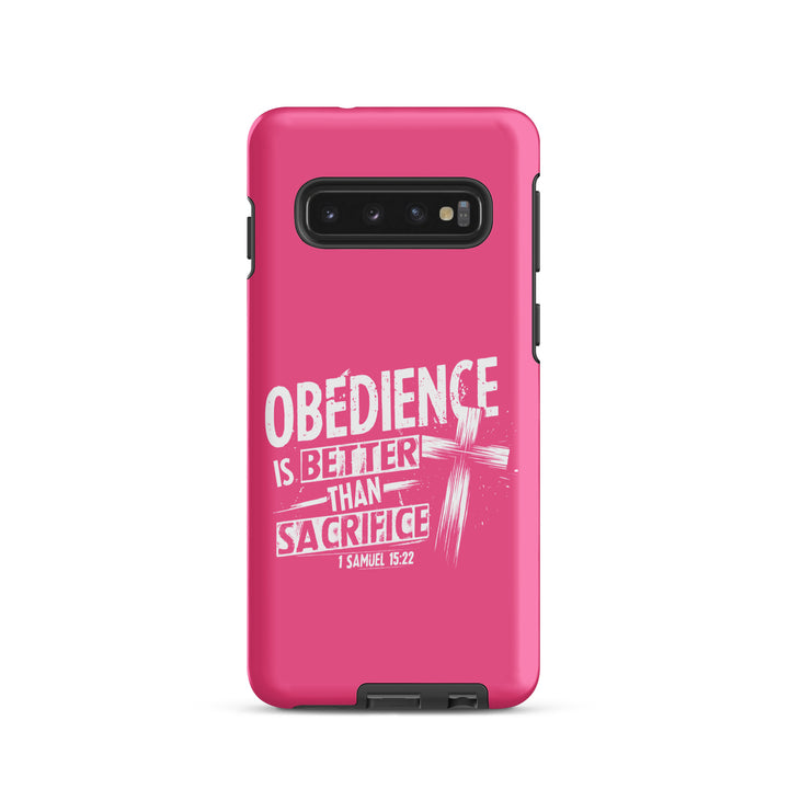 Christian Phone Case Obedience Is Better for Samsung® Samsung® Phone Cases Matte Samsung Galaxy S10 