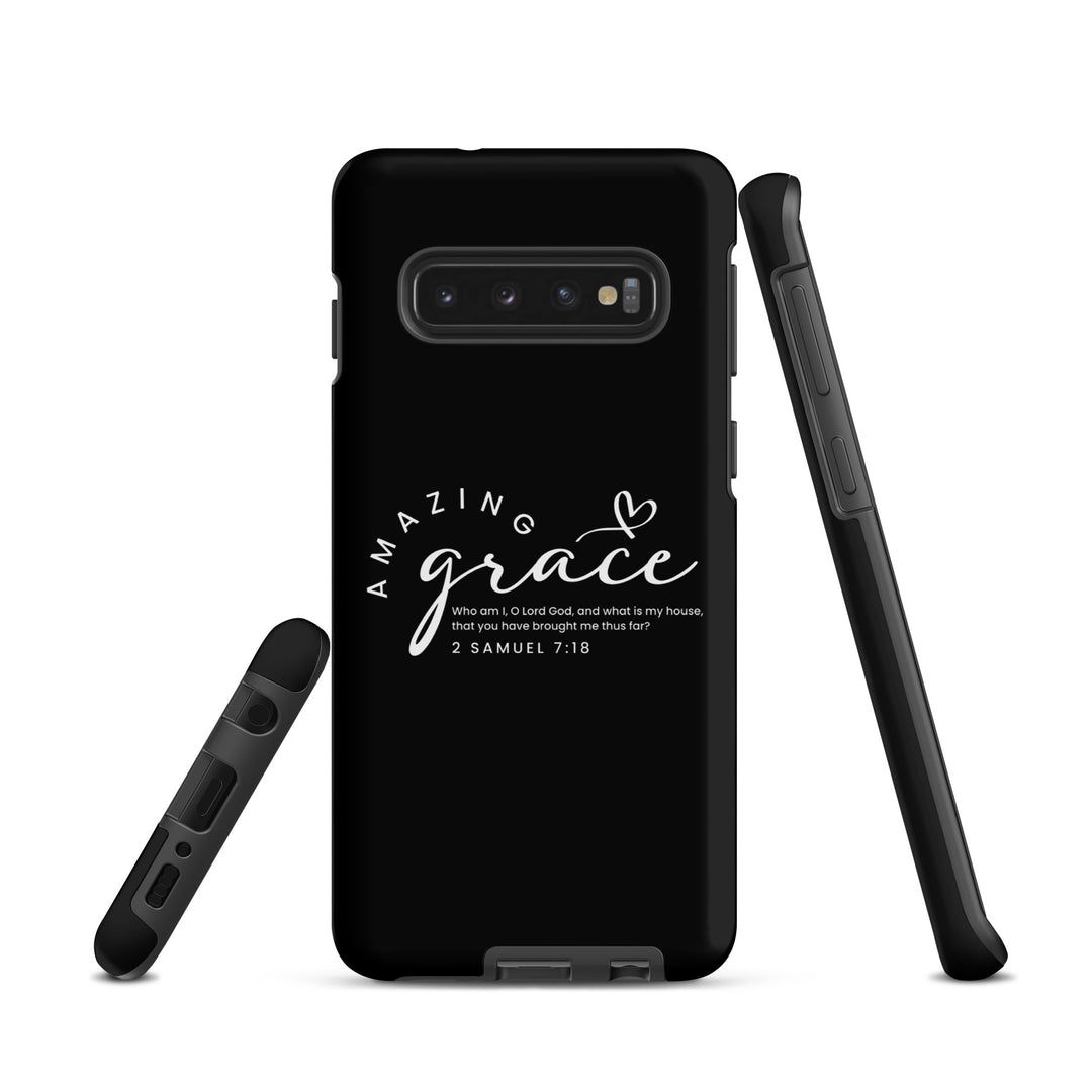 Christian Phone Case Amazing Grace Heart Black for Samsung® Samsung® Phone Cases   