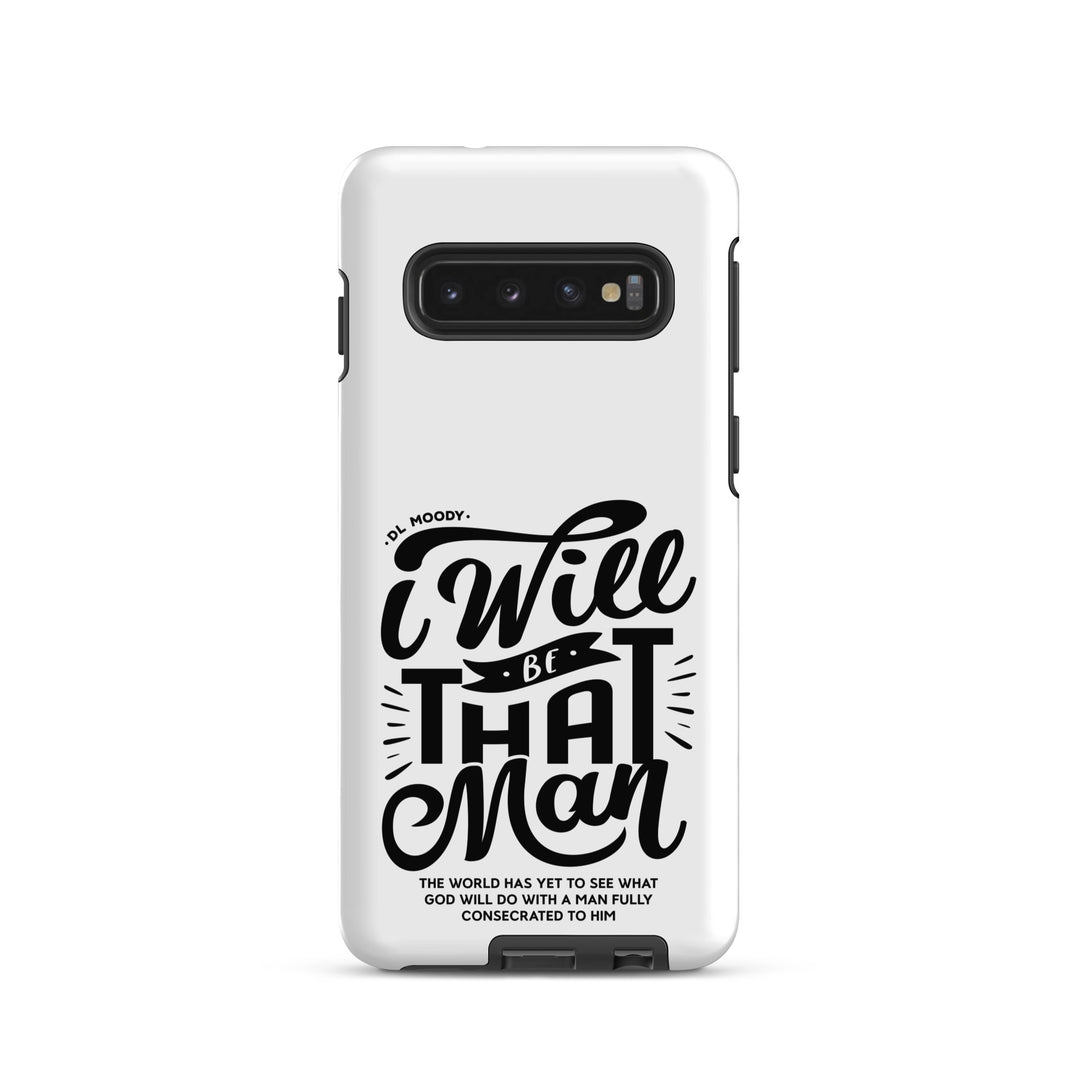 Christian Phone Case I Will Be That Man White for Samsung® Samsung® Phone Cases Matte Samsung Galaxy S10 