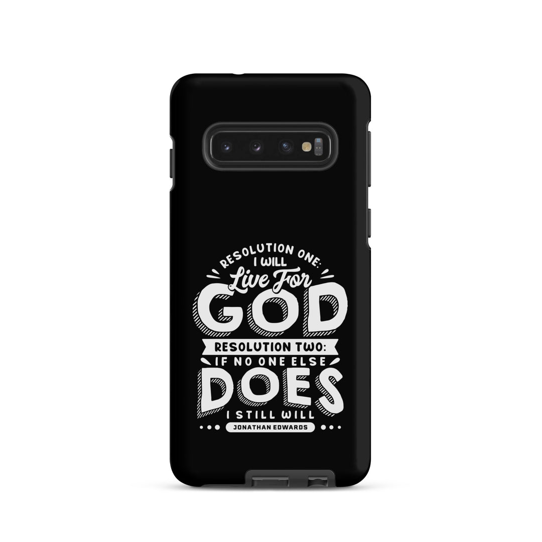 Christian Phone Case Live For God Black for Samsung® Samsung® Phone Cases Matte Samsung Galaxy S10 