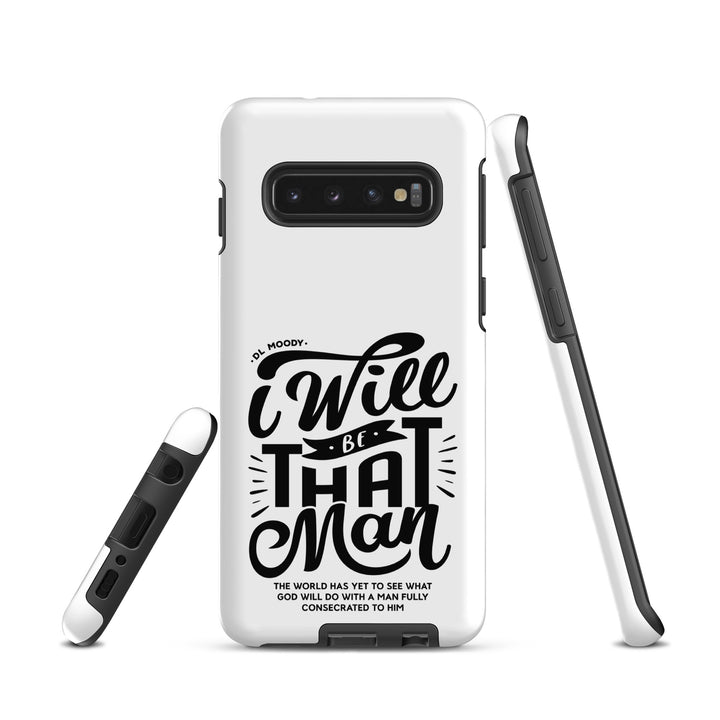 Christian Phone Case I Will Be That Man White for Samsung® Samsung® Phone Cases   