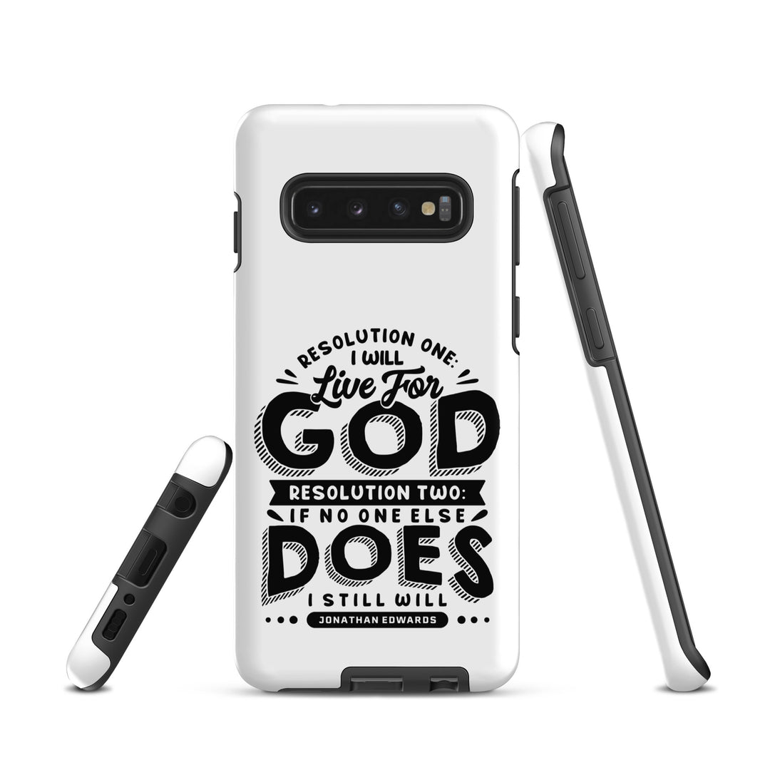 Christian Phone Case Live For God White for Samsung® Samsung® Phone Cases   