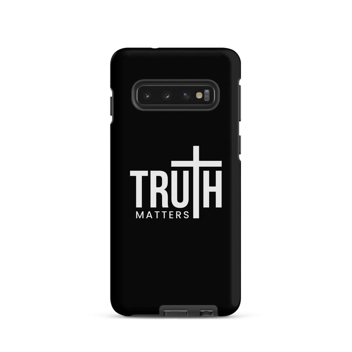 Christian Phone Case Truth Matters Black for Samsung® Samsung® Phone Cases Matte Samsung Galaxy S10 