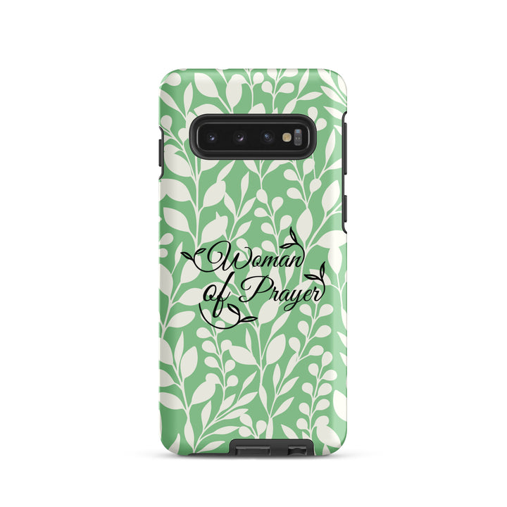 Christian Phone Case Woman of Prayer Green for Samsung® Samsung® Phone Cases Matte Samsung Galaxy S10 