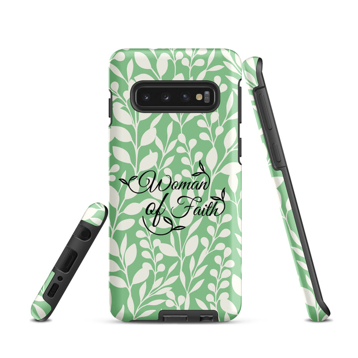 Christian Phone Case Woman of Faith Green for Samsung® Samsung® Phone Cases   