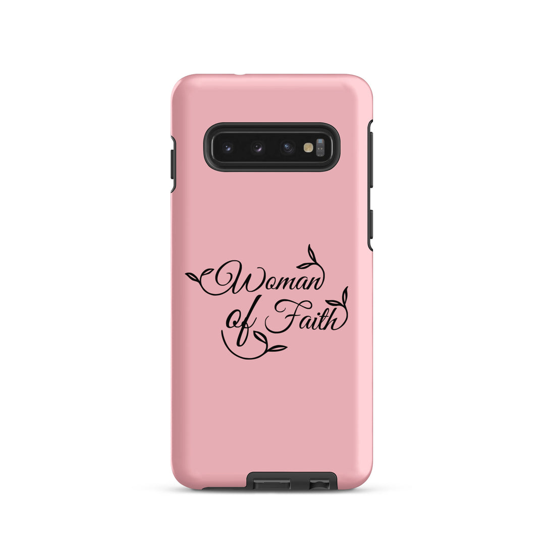 Christian Phone Case Woman of Faith Pink for Samsung® Samsung® Phone Cases Matte Samsung Galaxy S10 