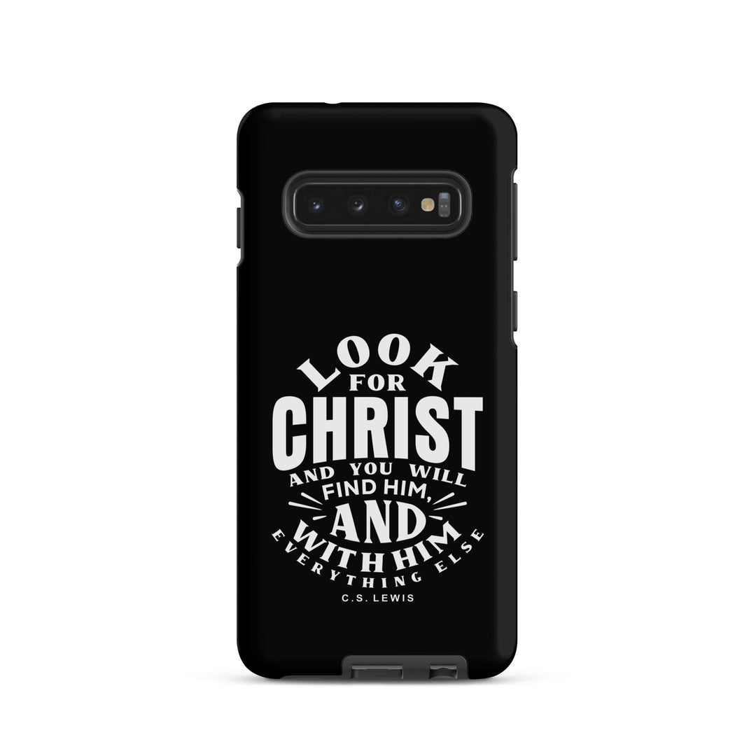 Christian Phone Case Look For Christ Black for Samsung® Samsung® Phone Cases Matte Samsung Galaxy S10 