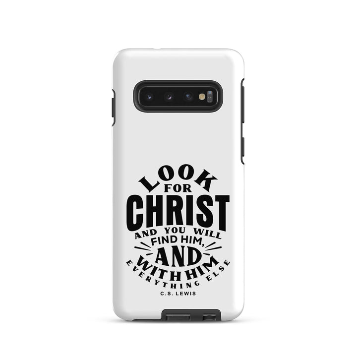 Christian Phone Case Look For Christ White for Samsung® Samsung® Phone Cases Matte Samsung Galaxy S10 