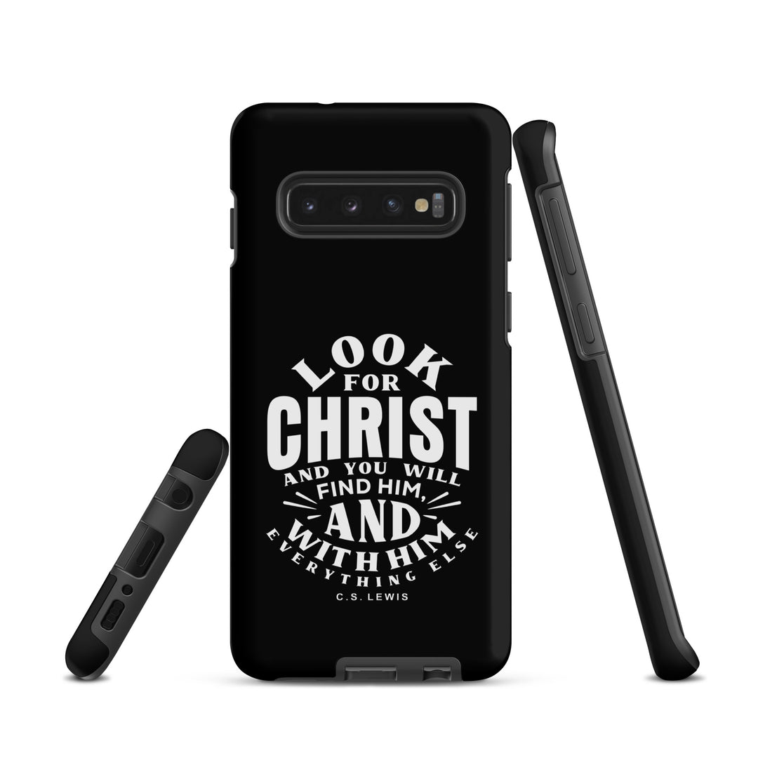 Christian Phone Case Look For Christ Black for Samsung® Samsung® Phone Cases   