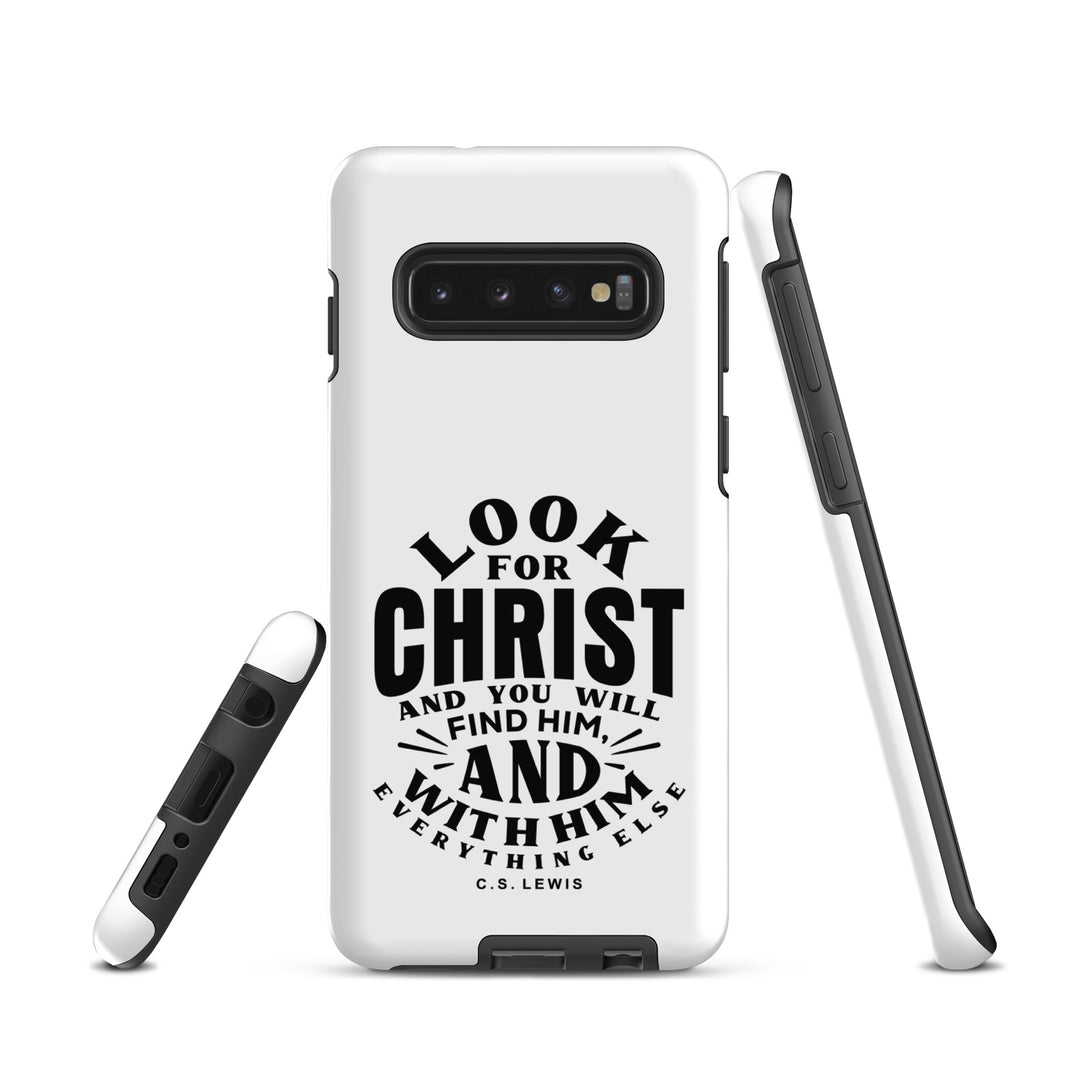 Christian Phone Case Look For Christ White for Samsung® Samsung® Phone Cases   