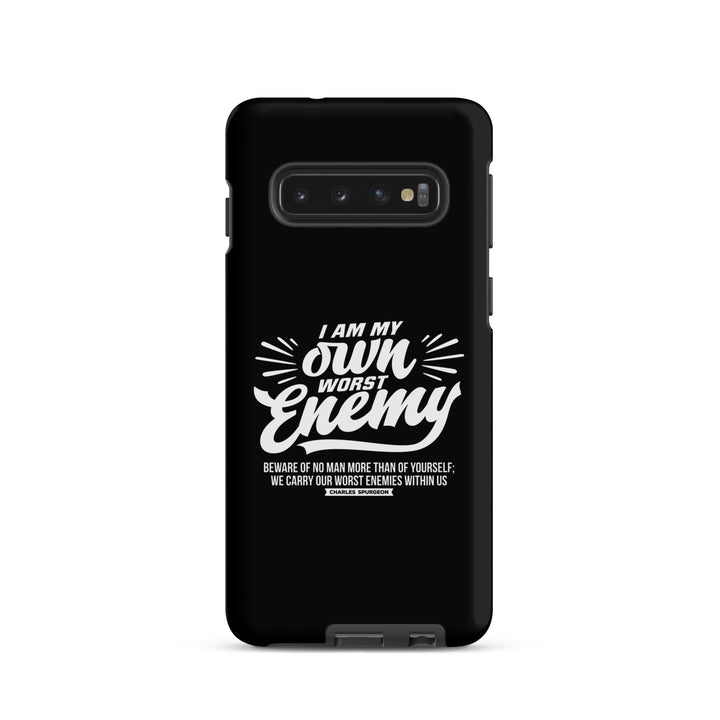 Christian Phone Case Worst Enemy Black for Samsung® Samsung® Phone Cases Matte Samsung Galaxy S10 