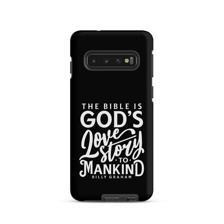 Christian Phone Case God's Love Story Black for Samsung® Samsung® Phone Cases Matte Samsung Galaxy S10 